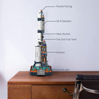 JMBricklayer Space Rocket Building Sets for Boys 8-14 Adults 70110, Spaceship Exploration Space Toys, Space Shuttle Rocket Ship Collectible Display Model Set, Gifts for Adults Boys Girls Age 8+