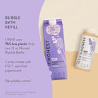 The Honest Company Foaming Bubble Bath Refill Carton | Gentle for Baby | Naturally Derived, Tear-Free, Hypoallergenic | Lavender Calm, 32 fl oz