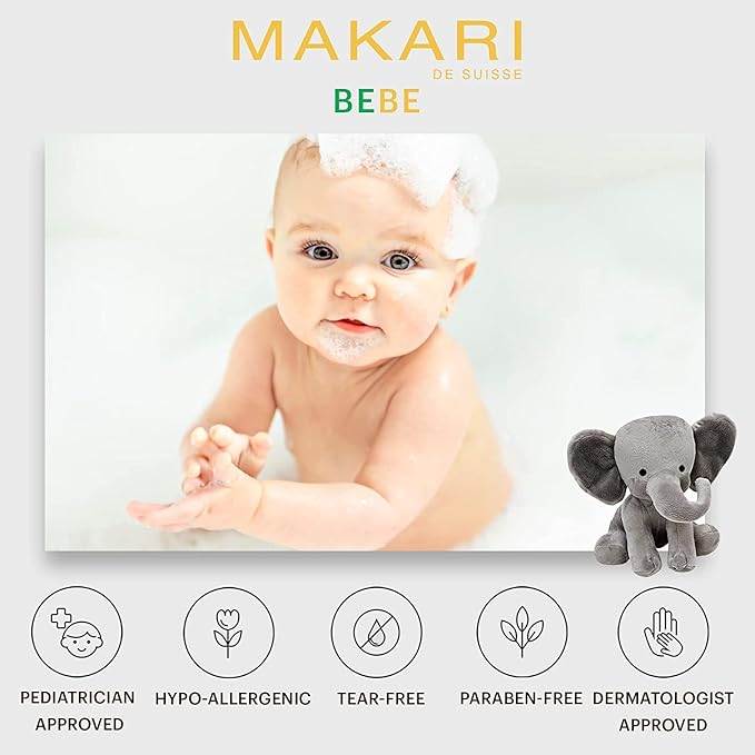 Makari Baby Soap (5.4oz) | Moisturizing Daily Bar Soap for Delicate Skin | Mild Cleansing Children’s Bath Bar With Shea Butter and Non-Irritating Botanical Ingredients | Nourishing and Soothing Soap