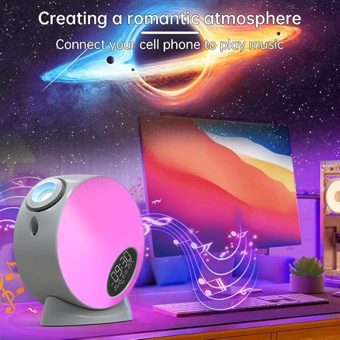 Galaxy Projector,Syslux Planetarium Star Projector,Bedroom Night Light and Timer,with White Noise,4K Replaceable 13 HD Galaxy Discs,for Space Projector for Kids Adults Bedroom Decor Birthday Gifts