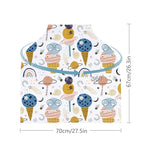 Yoofoss Nursing Cover Breastfeeding Scarf - Baby Car Seat Covers, Infant Stroller Cover, Carseat Canopy for Girls and Boys