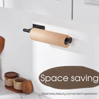 KOKOSIRI Paper Towel Holder Self-Adhesive Bars Under Cabinet, No Dril for Kitchen Towel Oil Rubbed Bronze Stainless Steel Wall Mounted Rack 2 Pack, B3013ORB-P2