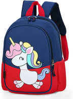 12 inch Kids Small Toddler Preschool Travel Backpack Cool Cute Cartoon Daypack (Little Red Unicorn)