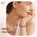 105pcs 10mm Rhinestone Beads for Jewelry Making, Hematite Shiny Round Disco Ball Beads Bulk, Sparkle Crystal Clay Christmas for Bracelet Baseball Necklace Earring Crafting and DIY