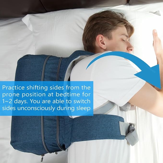 WoodyKnows Side-Sleeping Backpack, Sleep Position Trainer, alleviates snoring Caused by Throat Issues (Large 1 Pack)