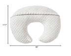 Nursing Pillow and Positioner, Breastfeeding, Bottle Feeding, Baby Sitting Support with Removable Ultra Soft Cover, Tummy Time Support for Baby Boys and Girls (White)