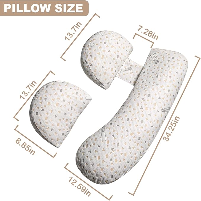Pregnancy Pillows for Sleeping, Maternity Pillow for Pregnant Women, Support for Back, Legs, Belly, HIPS for Pregnant Women