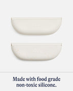 Lalo The Bib - Waterproof, Non-Toxic Silicone Baby Bib with Adjustable Neck Band & Silicone Food Pouch Catcher, Set of 2