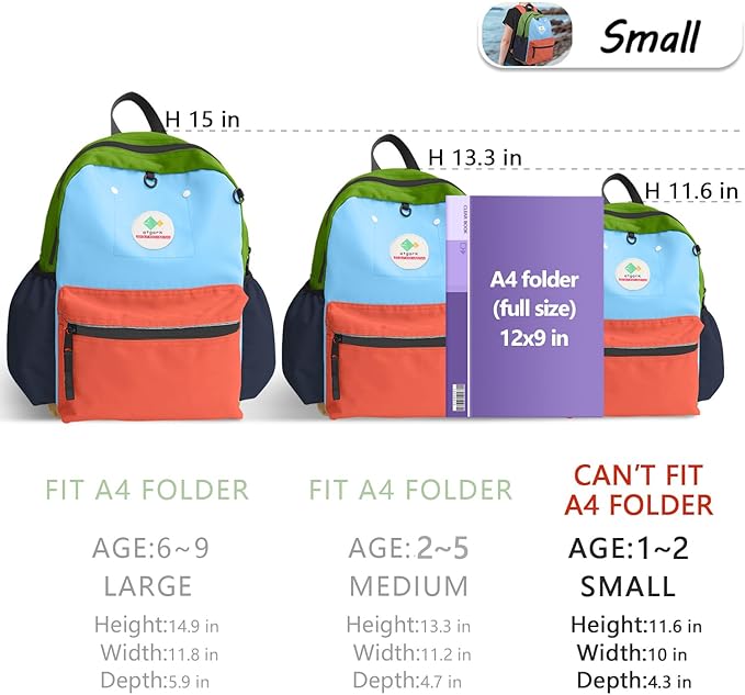 Toddler Backpack for Toddlers 1-2: Baby kids Backpack for daycare Boys Girls