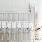 Crib Sheets Neutral - Fitted Baby Crib Sheets Bed for Girl Boy - 2 Pack Standard & Toddler Mattress (Farm Animals) - Buttery Soft Organic Cotton Blend