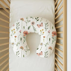 Nursing Pillow Covers 2 Pack, Breastfeeding Pillow Slipcovers Soft and Stretchy, Nursing Covers for Baby Girls Boys Newborn