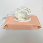 purifyou Portable Baby Wipe Case Travel Holder - Refillable Wipe Dispenser Pouches, Keeps Wipes Fresh & Moist, Lightweight, Durable, for Car, Diaper Bag, Stroller, Home & Travel (Set of 4, Pink)