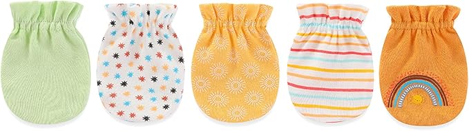 Unisex Baby Cotton Scratch Mittens For Newborn Baby Boys Girls Mittens Accessory 0-6 Months