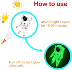 Glow in The Dark Stars for Ceiling Decor,849 Pcs Glowing Stickers for Ceiling Planets, Luminous Stars and Dots Wall Decals Kids Living Room,Rocket Astronaut Decorations for Boys Girls