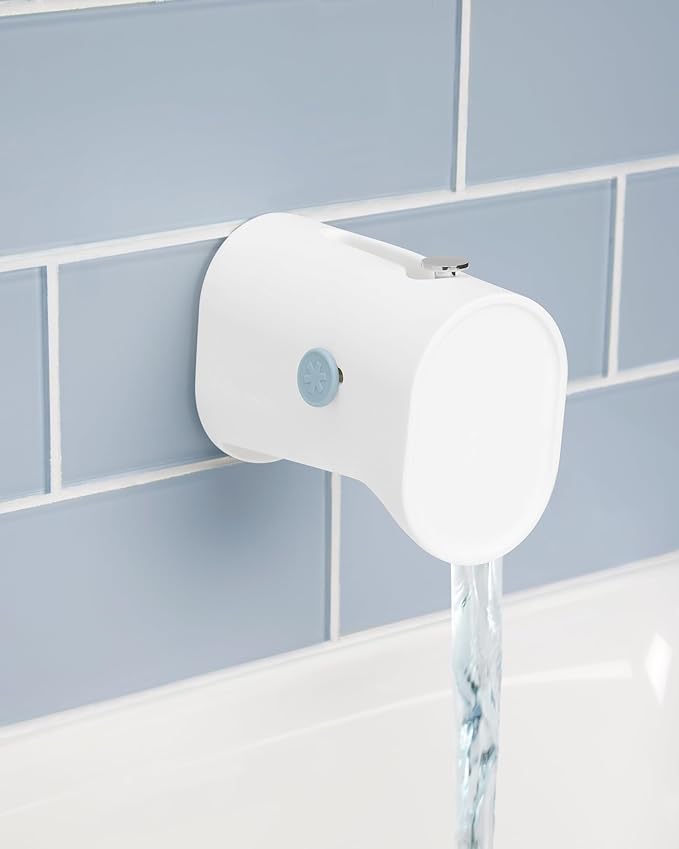 Skip Hop Baby Bath Spout Cover Soft Silicone Faucet Safety Guard with Adjustable Design, Fits Most Bath Spouts, Wave