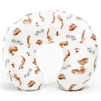 GRSSDER Nursing Pillow Cover Stretchy Minky Removable Nursing Covers for Breastfeeding Pillows, Ultra Soft Comfortable Slipcover for Boy and Girls, Stylish Pretty Squirrel