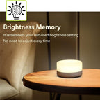 Rechargeable Mini Touch Night Light, Wireless LED Lamp for Kids - Portable, Dimmable Nursery Lamp