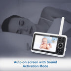 VTech VM350 Baby Monitor, 5" Screen, 1000ft Long Range, Night Vision, 2-Way Talk, Lullabies, Secured Transmission No WiFi