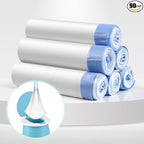 VISATOR Portable Travel Potty Chair Liners Bags Universal with Drawstring, 90 PCS (18 * 20INCH) (White)