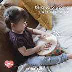 PlanToys® Wooden Rhythm Box Drum Musical Toy for Kids | Montessori Musical Instrument for Toddlers & Children | Eco-Friendly Wooden Percussion Toy