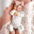 BQUBO 6 Pairs Newborn Baby Boys Girls Mittens 0-6 Months Unisex-Baby Infant Mittens Elastic No Scratch Wrist Gloves