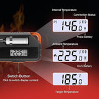 Smart Meat Thermometer Digital App | Instant Read Food Thermometers for Grill Cooking | Perfect for Steak, Chicken, Turkey | WiFi Unlimited for BBQ,Oven, Smoker, Air Fryer | Kitchen Gadgets Essentials