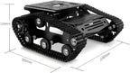 Robot Tracked Tank Car Chassis, Shock Absorbing Robot Chassis Full-Metal Robotic Moving Platform Track for RaspberryPi Arduino Jetson Microb DIY Maker Smart Robot Car Learning Kit