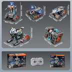 HOGOKIDS 5 in 1 STEM Building Set with LED Light - APP & Remote Controlled Cars Building Toys Kit, RC Robot Tank Sleigh Tracked Racer 604 PCS, Toy Gifts for Kids Boys Girls Ages 6 7 8 9 10 11 12+ Year