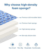 Odorless Premium Foam Baby Play Mat 79" x 59", Soft Microfiber Fabric Crawling Mat for Floor- Comfortable and Hypoallergenic, Non-Slip Cushioned Floor Playpen mat for Infants,Babies,Toddlers