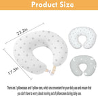 Nursing Pillow, Breast Feeding Pillows for Mom, Soft Cover with Breathable Filling, Ergonomic Breastfeeding, Bottle Feeding and Bonding, Multifunctional Support Cushion for Travel (Star)
