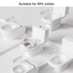 Bebamour Potty Training Toilet 3 in 1 Multi-Functional Potty Seat Detachable Baby Potty Step Stool Anti-Slip Stable Potty Training Toilet with 100 Pack Trash Bags for Baby Toddler Kids(Grey)