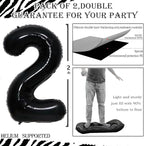 GOER Number 29 Balloons for 29th Birthday Party Decorations,42 Inch Jumbo Foil Helium 92 Balloons for 92nd Birthday Party Decoration (Black)