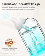 GROWNSY Nasal Aspirator for Baby, Upgraded 5 Suction Levels Baby Nose Sucker, IPX7 Waterproof Electric Nose Suction for Baby, Booger Sucker for Toddlers with Music & Light Functions (Blue)