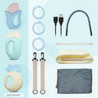 Diaper Bag with Changing Station, Baby Diaper Bag with USB Charging Port, Multi-functional Waterproof Travel Essentials Diaper Bag Backpack for Boys & Girls, Black