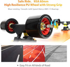 Easy_Way Complete Skateboards- Standard Skateboards for Beginners Kids Boys Girls Teenager- 31''x 8''Canadian Maple Cruiser Pro Skate Board, Skateboards