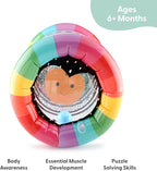 The Peanutshell Inflatable Tummy Time Roller - Crawling Toys for Babies, Soft & Supportive Baby Tummy Time Roller, Water-Friendly Crawling Toys for 6-12 Months - Montessori