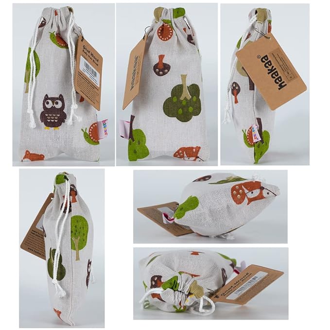 haakaa Wooden Baby Hair Brush for Newborns and Toddlers Baby Brush Natural Soft Wool Bristles Hairbrush, Ideal for Cradle Cap, Perfect Baby Registry Gift with Carry Pouch, 1PC