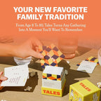 TALES 150 Conversation Cards, Family Edition, Perfect for Family Games for Adults, Teens, and Kids, Family Dinners, Game Nights, Gifts, Holidays, and Gatherings, Prompts for Meaningful Connections