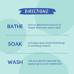 Oilogic Stuffy Nose & Cough Essential Oil Vapor Bath for Babies & Toddlers - Gentle Baby Bath Essentials – Pediatrician-Tested & Safe for Babies, 12.9 Fl Oz