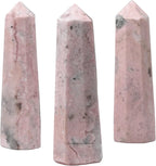 Amazing Gemstone Rhodochrosite Crystal Towers ~ Natural Healing Crystal Point Obelisk for Reiki Healing and Crystal Grid (2 to 3 INCH)