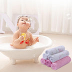 softan Baby Washcloths, 24Pack Baby Wash Cloths Extra Soft & Ultra Absorbent, Baby Towels and Washcloths Face Towel Unisex for Boys Girls Body, Washclothes Gentle on Sensitive Skin, 9x9 Flamingos