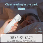 Berrcom Non Contact Infrared Thermometer Digital Forehead Thermometer for Adults and Kids Temperature Thermometer 3 in 1 with Fever Alert Touchless Baby Thermometer Large LED Display