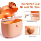 NCVI Baby Formula Dispenser On The Go, Formula Container To Go, Formula Holder for Travel, Outdoor Picnic with Baby Infant, Portable Container for Milk Powder, Snacks, Candy, Fruits (Brown Deer)