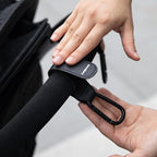 （4-Pack） Baby Stroller Hooks Clip or Hanging Diaper Bag Universal Hooks Accessories for Stroller and Car or Shopping Cart (Black and Brown)