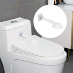 Baby Toilet Safety Locks (1 Pack)| Childproof Toilet Seat Lock | Baby Safety Products | Baby Proofing Kit | Prevents Toddlers from Opening Toilet Lids | 3M Adhesive and Tool-Free Installation（White）