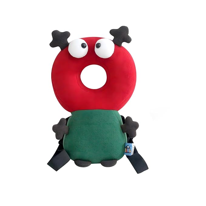Baby Head Protector,Adjustable Baby Head Protection Backpack (Red Weirdo)