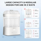 Bottle Sterilizer and Dryer, HIYAKOI Electric Steam Baby Bottle Sterilizer and Dryer, All-in-One Sterilizer 2 Layers Large for Baby Bottles, Parts & Other Newborn Essentials - HEPA Filtration