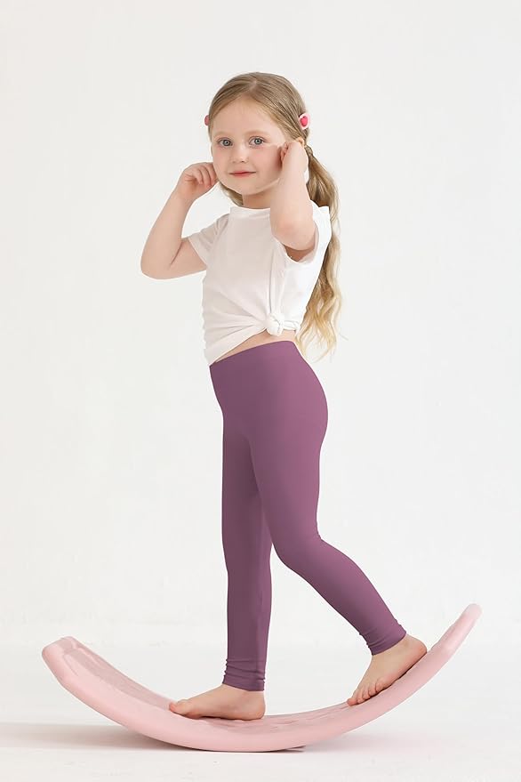 Resinta 4 Packs Toddler and Baby Girls Cotton Leggings Full Length Pants Stretchy Soft Tights Pants for Kids