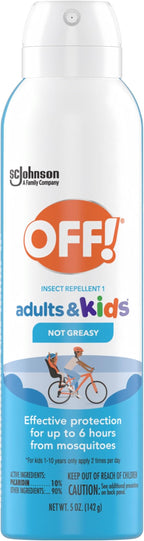 OFF! Insect Repellent Aerosol for Adults & Kids, Fragrance-Free Bug Spray for Everyday Protection from Mosquitoes and Ticks, 5 oz
