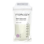 Momcozy Breastmilk Storing Bags, Temp-Sensing Discoloration Milk Storing Bags for Breastfeeding, Disposable Milk Storage Bag with 6 Ounce Self Standing, No-Leak Milk Freezer Storage Pouches, 50pcs